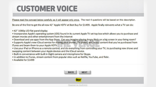 Illustration for article titled 42-Inch "Apple HDTV" Detailed in Best Buy Customer Survey